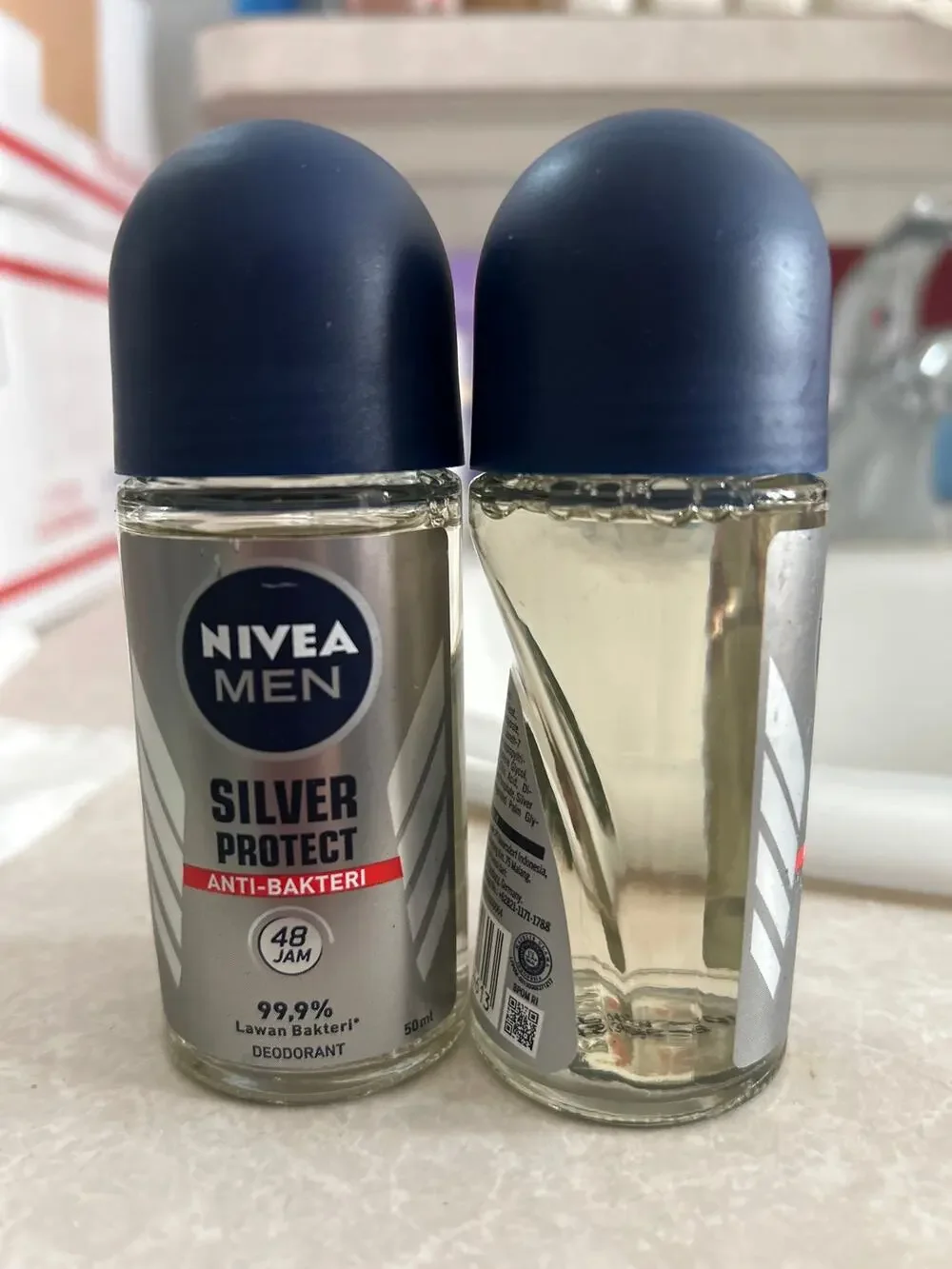 New 2pk Men's Nivea 48hr Roll On Deodorant 1.7oz Made Germany Smells Amazing!!😀